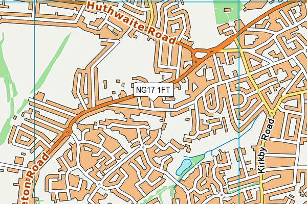 NG17 1FT map - OS VectorMap District (Ordnance Survey)