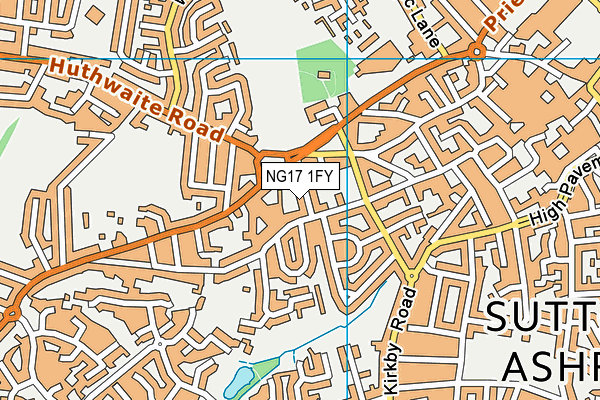 NG17 1FY map - OS VectorMap District (Ordnance Survey)