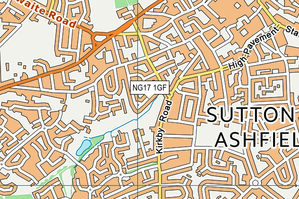 NG17 1GF map - OS VectorMap District (Ordnance Survey)