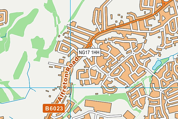NG17 1HH map - OS VectorMap District (Ordnance Survey)