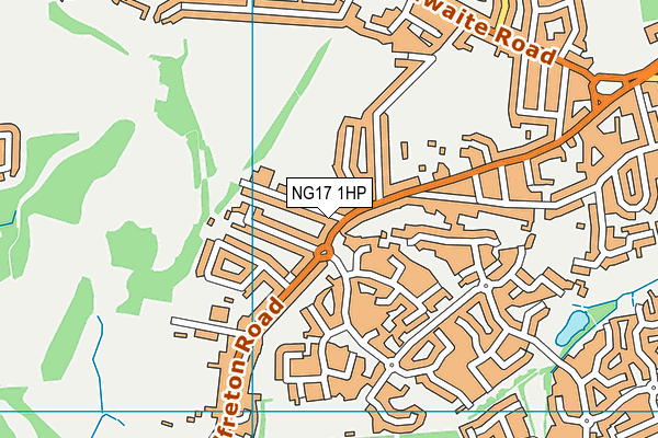 NG17 1HP map - OS VectorMap District (Ordnance Survey)
