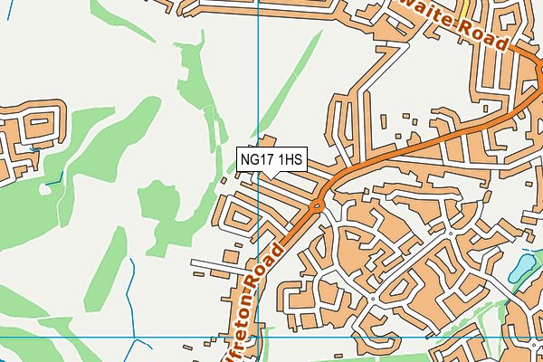 NG17 1HS map - OS VectorMap District (Ordnance Survey)