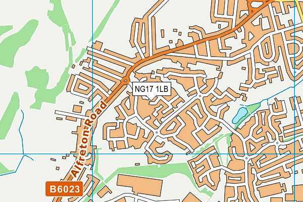 NG17 1LB map - OS VectorMap District (Ordnance Survey)