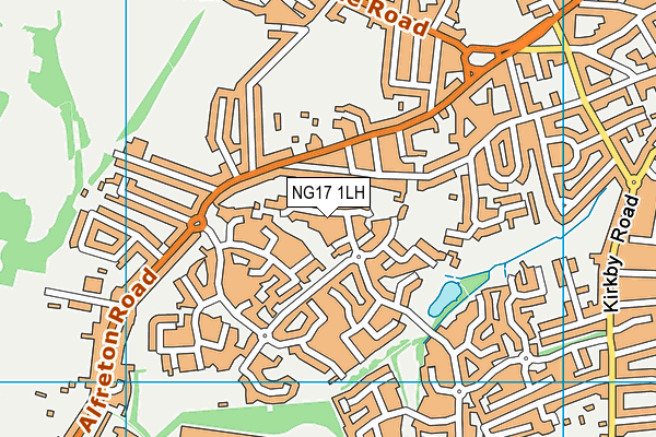 NG17 1LH map - OS VectorMap District (Ordnance Survey)