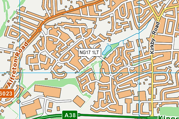 NG17 1LT map - OS VectorMap District (Ordnance Survey)