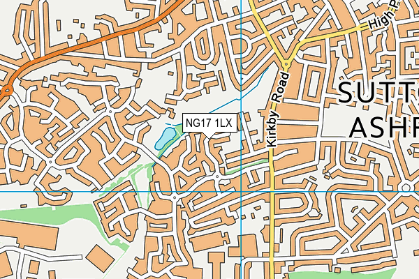 NG17 1LX map - OS VectorMap District (Ordnance Survey)