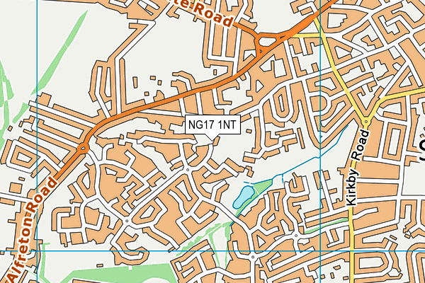 NG17 1NT map - OS VectorMap District (Ordnance Survey)