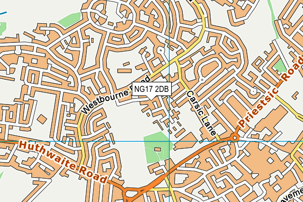 NG17 2DB map - OS VectorMap District (Ordnance Survey)