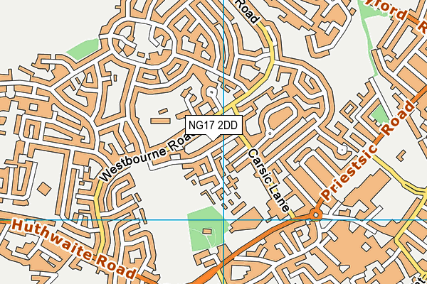 NG17 2DD map - OS VectorMap District (Ordnance Survey)