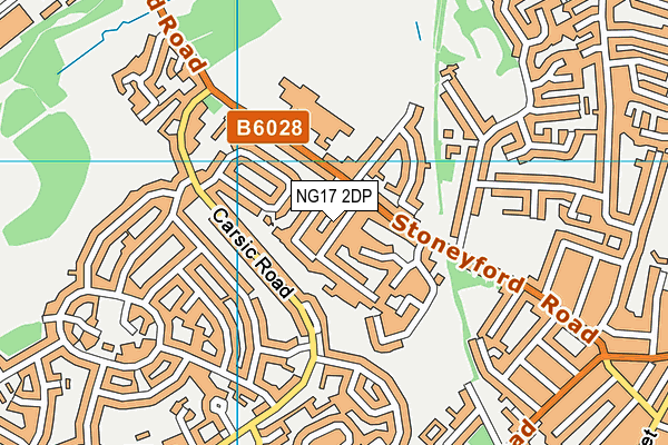 NG17 2DP map - OS VectorMap District (Ordnance Survey)