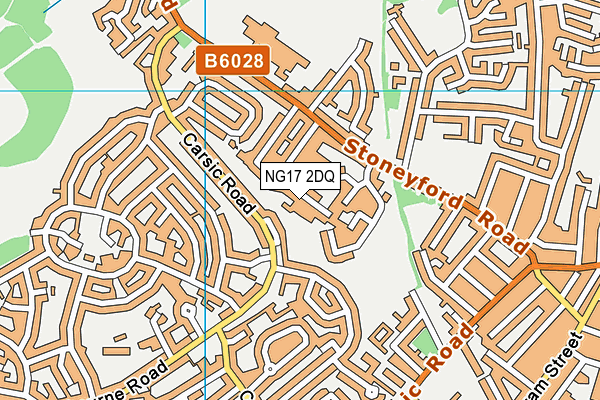 NG17 2DQ map - OS VectorMap District (Ordnance Survey)