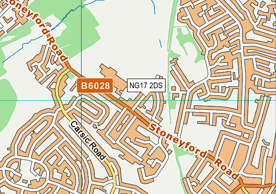 NG17 2DS map - OS VectorMap District (Ordnance Survey)