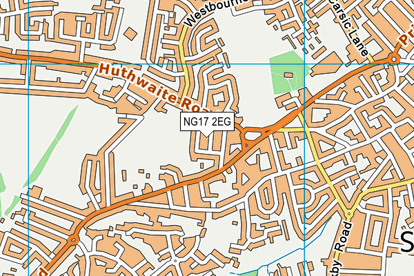NG17 2EG map - OS VectorMap District (Ordnance Survey)