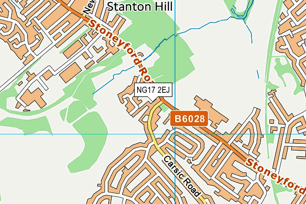 NG17 2EJ map - OS VectorMap District (Ordnance Survey)