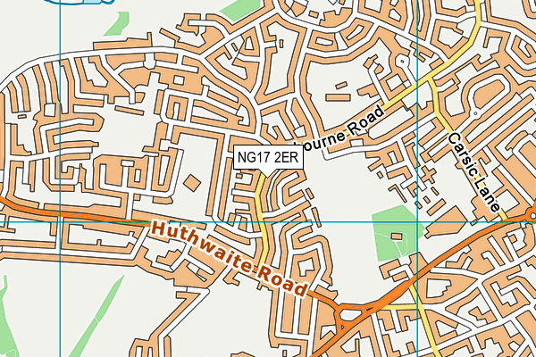 NG17 2ER map - OS VectorMap District (Ordnance Survey)