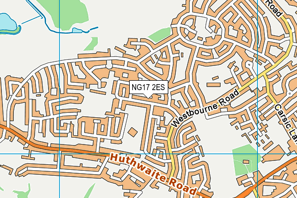 NG17 2ES map - OS VectorMap District (Ordnance Survey)