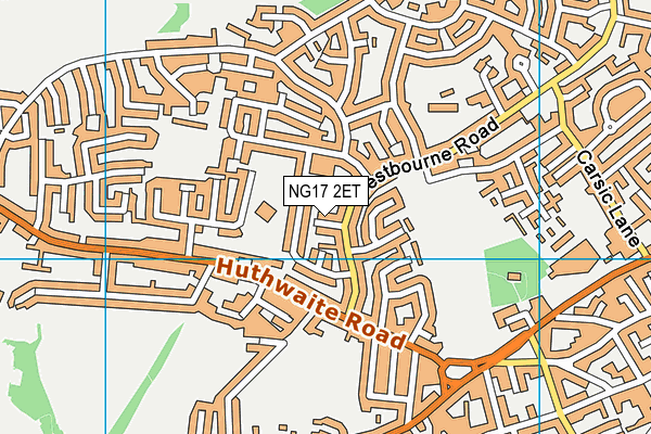 NG17 2ET map - OS VectorMap District (Ordnance Survey)