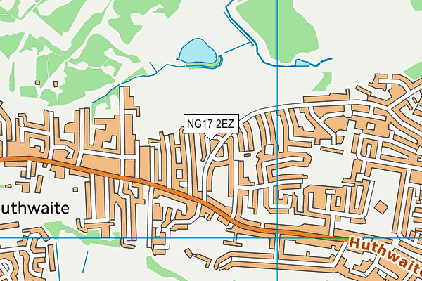 NG17 2EZ map - OS VectorMap District (Ordnance Survey)