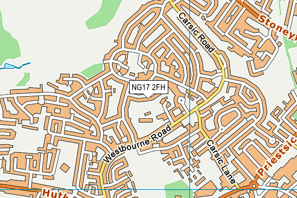 NG17 2FH map - OS VectorMap District (Ordnance Survey)