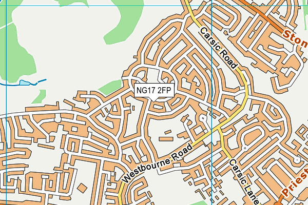 NG17 2FP map - OS VectorMap District (Ordnance Survey)