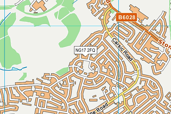 NG17 2FQ map - OS VectorMap District (Ordnance Survey)