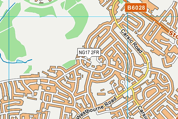 NG17 2FR map - OS VectorMap District (Ordnance Survey)