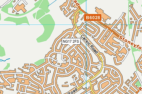 NG17 2FS map - OS VectorMap District (Ordnance Survey)