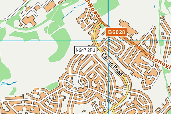 NG17 2FU map - OS VectorMap District (Ordnance Survey)