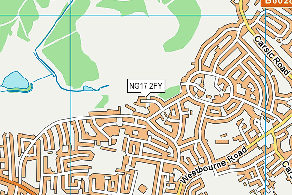 NG17 2FY map - OS VectorMap District (Ordnance Survey)