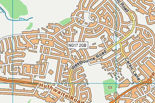 NG17 2GB map - OS VectorMap District (Ordnance Survey)