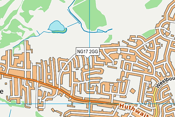 NG17 2GG map - OS VectorMap District (Ordnance Survey)