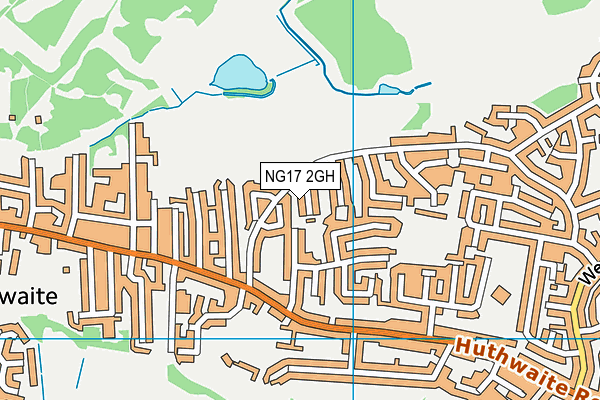 NG17 2GH map - OS VectorMap District (Ordnance Survey)