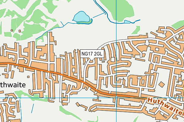 NG17 2GL map - OS VectorMap District (Ordnance Survey)