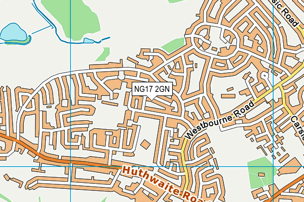 NG17 2GN map - OS VectorMap District (Ordnance Survey)