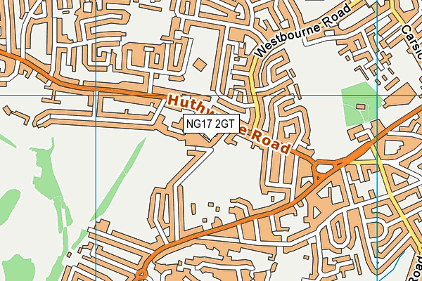 NG17 2GT map - OS VectorMap District (Ordnance Survey)