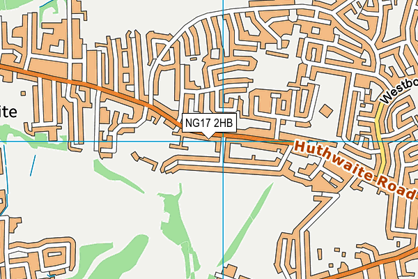NG17 2HB map - OS VectorMap District (Ordnance Survey)