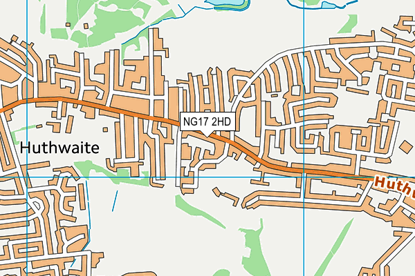 NG17 2HD map - OS VectorMap District (Ordnance Survey)