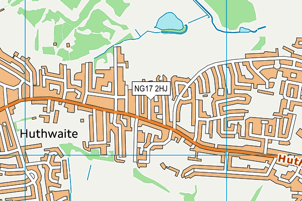 NG17 2HJ map - OS VectorMap District (Ordnance Survey)