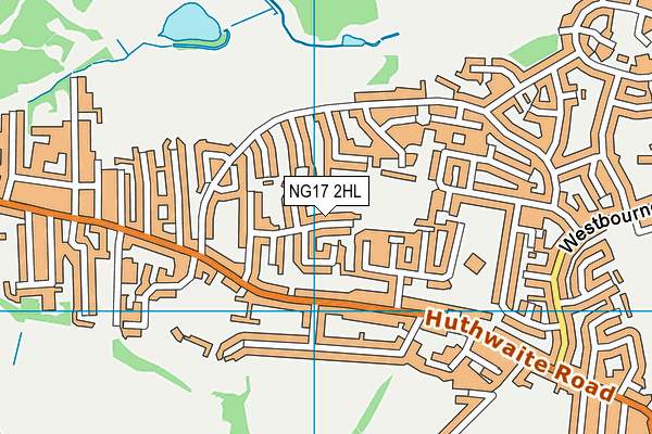 NG17 2HL map - OS VectorMap District (Ordnance Survey)