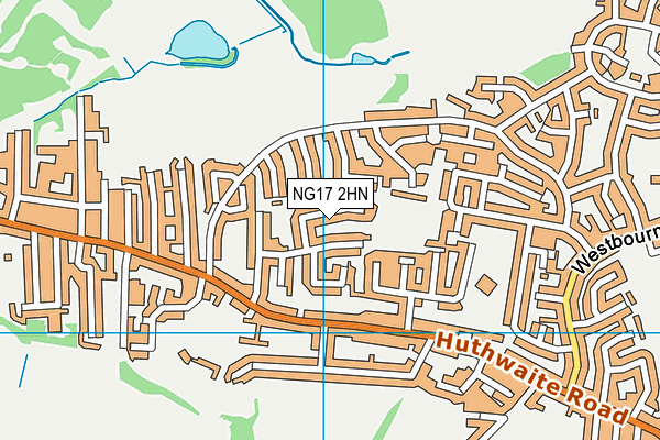 NG17 2HN map - OS VectorMap District (Ordnance Survey)