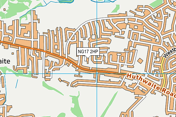 NG17 2HP map - OS VectorMap District (Ordnance Survey)