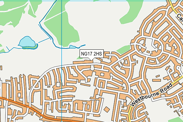 NG17 2HS map - OS VectorMap District (Ordnance Survey)