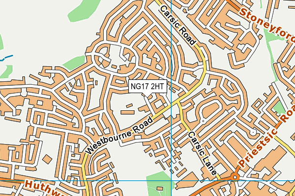 NG17 2HT map - OS VectorMap District (Ordnance Survey)