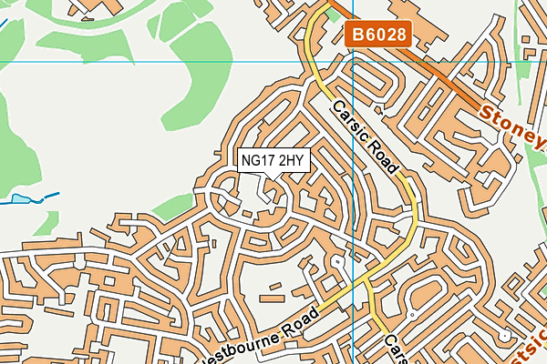 NG17 2HY map - OS VectorMap District (Ordnance Survey)