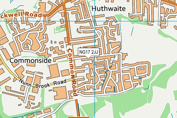 NG17 2JJ map - OS VectorMap District (Ordnance Survey)