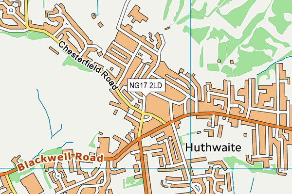 NG17 2LD map - OS VectorMap District (Ordnance Survey)