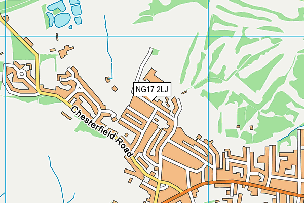 NG17 2LJ map - OS VectorMap District (Ordnance Survey)