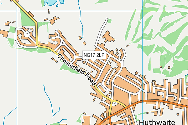 NG17 2LP map - OS VectorMap District (Ordnance Survey)
