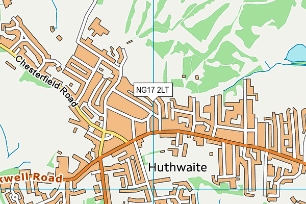 NG17 2LT map - OS VectorMap District (Ordnance Survey)