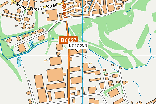NG17 2NB map - OS VectorMap District (Ordnance Survey)